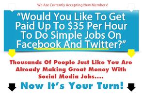 Paid Social Media Jobs poster