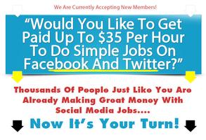 Paid Social Media Jobs Poster