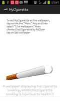 Cigarette Live Wallpaper FREE Affiche
