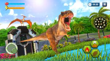 real dino t-rex dinosaurs jogo Cartaz
