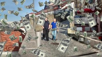 Millionaire chuva de dinheiro Cartaz