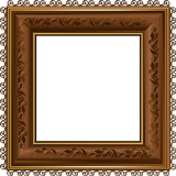 Wood wall photo Frames icon