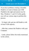 Bootable Pendrive Create Guide اسکرین شاٹ 3