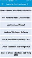 Bootable Pendrive Create Guide پوسٹر