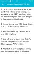 Factory Reset by Secret Code تصوير الشاشة 2
