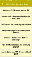 FRP Unlock Samsung Guide পোস্টার