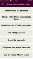 iPhone Passcode Unlock Guide الملصق