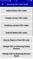 Samsung CSC Code Guide poster