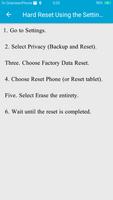 Samsung Factory Reset Guide capture d'écran 1