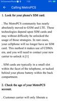 Unlock MetroPCS Phone Guide capture d'écran 1