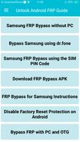 Unlock Android FRP Guide Affiche