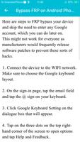 Unlock Android FRP Guide تصوير الشاشة 2
