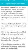 Unlock Android FRP Guide capture d'écran 2
