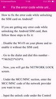 Unlock Android SIM Card Guide اسکرین شاٹ 2