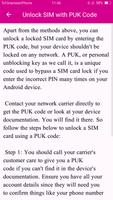 Unlock Android SIM Card Guide اسکرین شاٹ 3