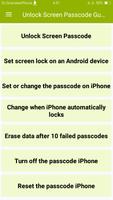 Unlock Screen Passcode Guide الملصق