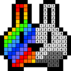 Number coloring : Dot coloring-icoon