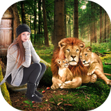 Lion Photo Frames أيقونة