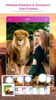 Lion Photo Frames الملصق
