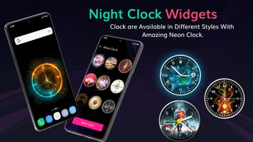 Night Clock Widget Affiche