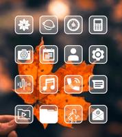 Square Clear White Icon Pack 포스터