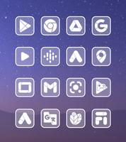 Square Clear White Icon Pack screenshot 1