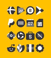 Black and White - Icon Pack Ekran Görüntüsü 2