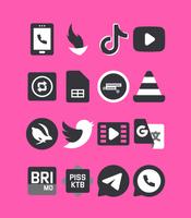 Black and White - Icon Pack Ekran Görüntüsü 3