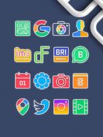 Garis Light - Lines Icon Pack تصوير الشاشة 2