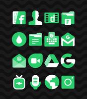 Green - Icon Pack تصوير الشاشة 1