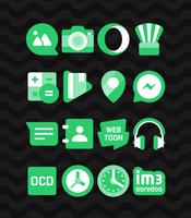 Green - Icon Pack تصوير الشاشة 2