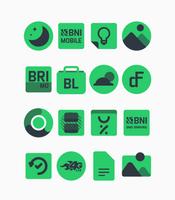 Warak Green - Icon Pack 포스터