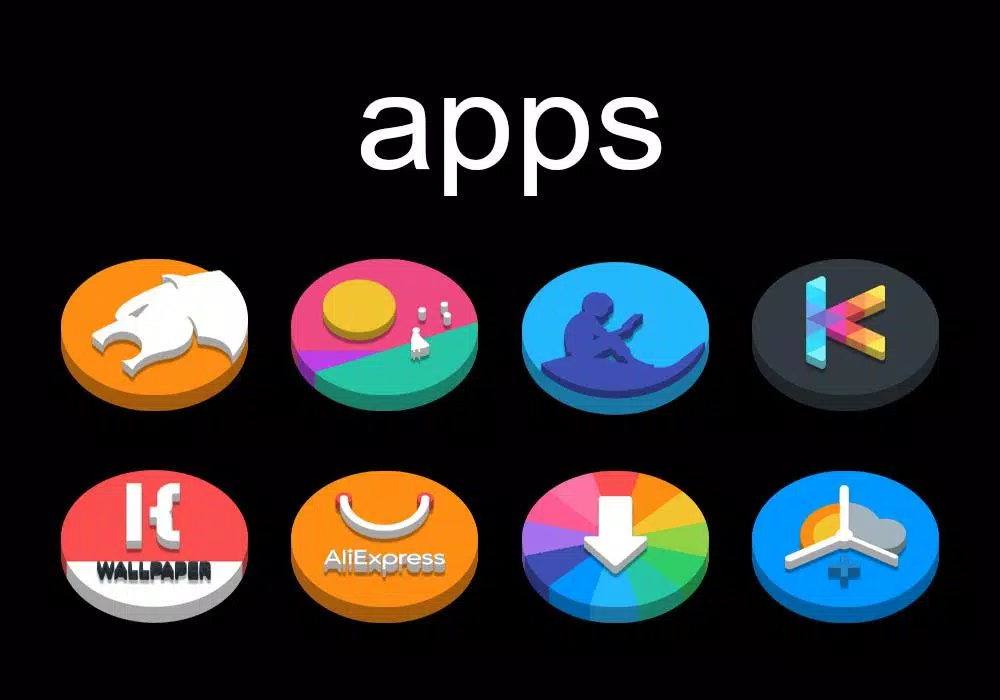 Dock Circle 3D - Icon Pack Latest Version 6.0 for Android