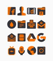 Pumpkin - Orange Icon Pack اسکرین شاٹ 1