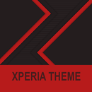 APK Xperia Theme - Dark Paper Red