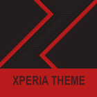 Xperia Theme - Dark Paper Red icône