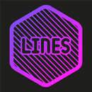 Lines Hexa - Neon Icon Pack APK