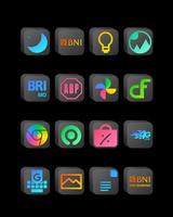 Cubic Dark Mode - 3D Icon pack Affiche