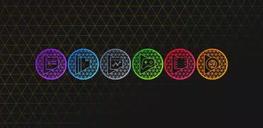 Pixel Net - Neon Icon Pack