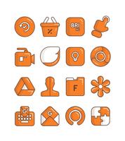 Carrot - Orange icon pack Affiche