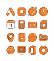 Carrot - Orange icon pack capture d'écran 1
