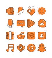 Carrot - Orange icon pack capture d'écran 2