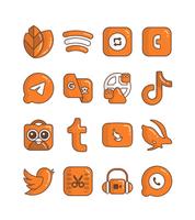 Carrot - Orange icon pack capture d'écran 3