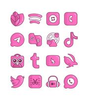 Pink Teddy - icon pack تصوير الشاشة 3