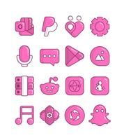 Pink Teddy - icon pack تصوير الشاشة 2