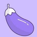 Eggplant - Purple icon pack APK