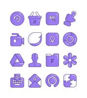 Eggplant - Purple icon pack পোস্টার