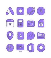 Eggplant - Purple icon pack স্ক্রিনশট 1