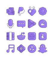 Eggplant - Purple icon pack স্ক্রিনশট 2