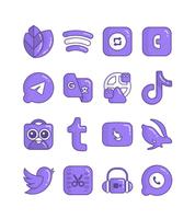Eggplant - Purple icon pack স্ক্রিনশট 3
